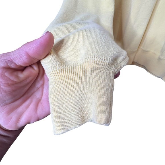 Polo by Ralph Lauren 100% Yellow Cotton Long Sleeve Crew Neck Sweater L - Picture 8 of 10